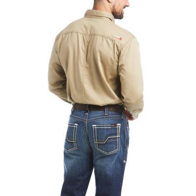 Ariat Work: FR Solid Camisa Hombre - Kaki (GONTS4102)